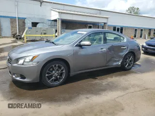 2014 Nissan Maxima SV with VIN 1N4AA5AP4EC475608, listed as a Copart auction lot 63030135 with 98,513 mi miles and Salvage title. Bid and sale history available at DreamBid. Image 1.