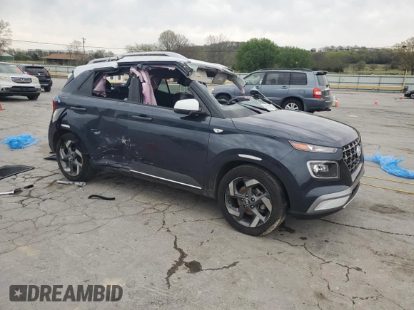 2022 Hyundai Venue Limited with VIN KMHRC8A3XNU187748, listed as a Copart auction lot 51633135 with 59,933 mi miles and Salvage Title. Bid and sale history available at DreamBid. Image 4.