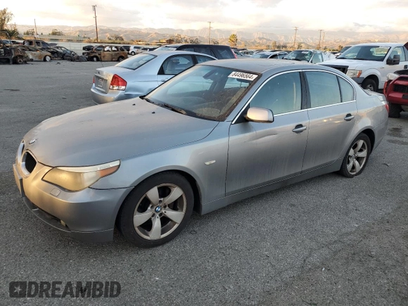 2004 BMW 5 Series 530i with VIN WBANA73564B065509, listed as a Copart auction lot 84496564 with 208,812 mi miles and Clean Title. Bid and sale history available at DreamBid. Image 1.