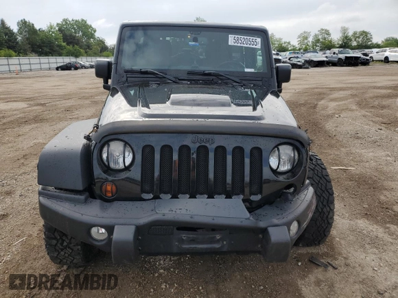 2013 Jeep Wrangler Unlimited Sahara with VIN 1C4BJWEG8DL584909, listed as a Copart auction lot 58520555 with 91,633 mi miles and Salvage title. Bid and sale history available at DreamBid. Image 5.