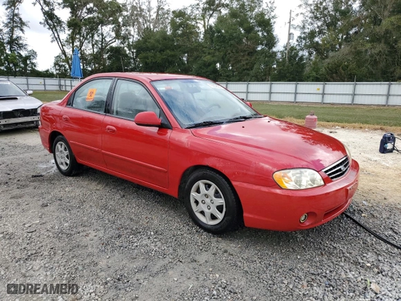 2003 Kia Spectra with VIN KNAFB121735303071, listed as a Copart auction lot 79352594 with 50,272 mi miles and Non Repairable. Bid and sale history available at carsss.com. Image 4.