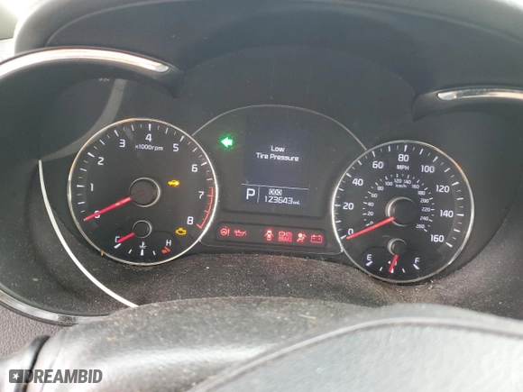 2014 Kia Forte EX with VIN KNAFX4A8XE5076415, listed as a Copart auction lot 50008265 with 123,643 mi miles and Clean Title. Bid and sale history available at carsss.com. Image 9.
