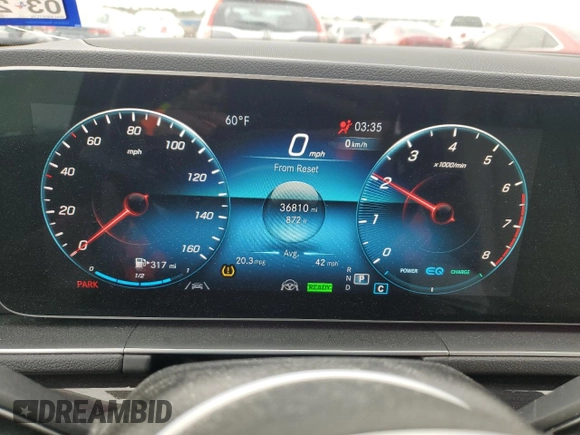 2023 Mercedes-Benz GLE 450 with VIN 4JGFB5KB8PA951630, listed as a Copart auction lot 44431765 with 36,810 mi miles and Salvage title. Bid and sale history available at DreamBid. Image 9.