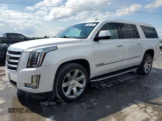 2018 Cadillac Escalade ESV Luxury z VIN 1GYS4HKJ0JR250573, wystawiony jako Copart lot #59021565 z przebiegiem 155 728 mil mil oraz Czysty tytuł • Clean title. Historia ofert i sprzedaży dostępna na DreamBid. Obrazek 1.