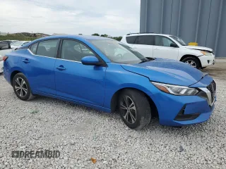 2022 Nissan Sentra SV with VIN 3N1AB8CV7NY253708, listed as a Copart auction lot 50568645 with 48,567 mi miles and Non Repairable. Bid and sale history available at carsss.com. Image 4.
