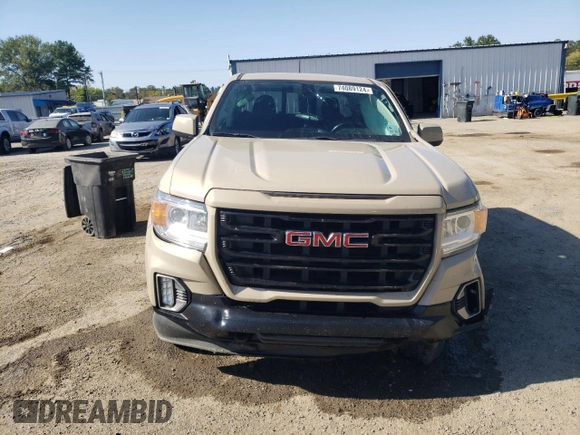 2021 GMC Canyon 2WD Elevation with VIN 1GTG5CEN8M1182021, listed as a Copart auction lot 74089124 with 115,581 mi miles and Salvage Title. Bid and sale history available at carsss.com. Image 5.