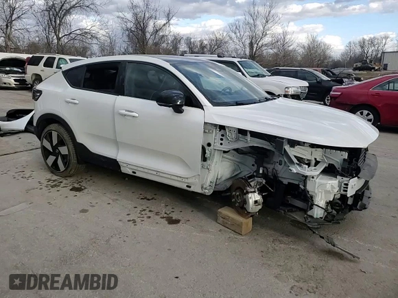 2023 Volvo C40 Recharge Pure Electric Ultimate with VIN YV4ED3GM1P2044198, listed as a Copart auction lot 47197815 with 8,258 mi miles and Salvage Title. Bid and sale history available at carsss.com. Image 12.