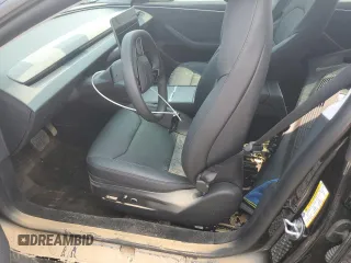 2025 Tesla Model 3 Long Range with VIN 5YJ3E1EBXSF939899, listed as a Copart auction lot 58074545 with Not provided miles and Salvage title. Bid and sale history available at DreamBid. Image 7.