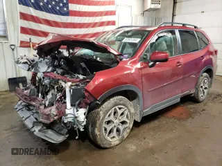 2020 Subaru Forester Premium with VIN JF2SKAJC9LH487336, listed as a Copart auction lot 83901344 with 107,753 mi miles and Salvage Title. Bid and sale history available at carsss.com. Image 1.