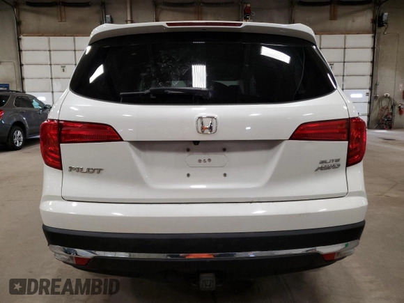 2017 Honda Pilot Elite with VIN 5FNYF6H05HB042234, listed as a Copart auction lot 51813235 with 124,950 mi miles and Salvage Title. Bid and sale history available at DreamBid. Image 6.