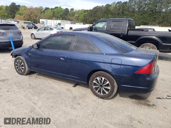 2003 Honda Civic LX with VIN 1HGEM22593L075069, listed as a Copart auction lot 53633335 with 223,667 mi miles and Salvage Title. Bid and sale history available at carsss.com. Image 2.