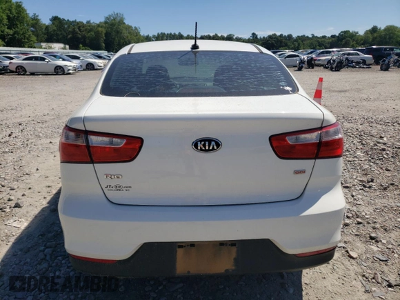 2016 Kia Rio LX with VIN KNADM4A36G6663261, listed as a Copart auction lot 56810774 with 154,428 mi miles and Salvage Title. Bid and sale history available at carsss.com. Image 6.