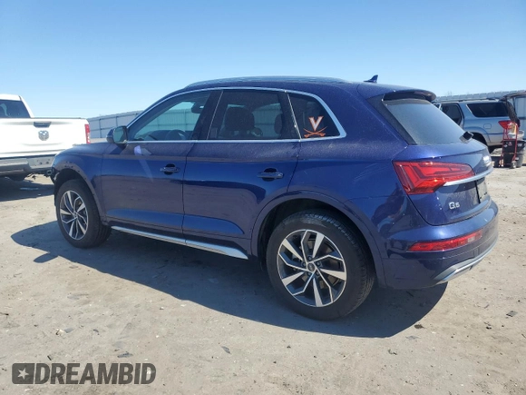 2021 Audi Q5 Premium Plus with VIN WA1BAAFY7M2059902, listed as a Copart auction lot 48525035 with 68,347 mi miles and Salvage Title. Bid and sale history available at carsss.com. Image 2.