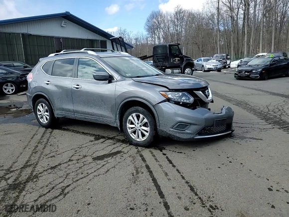 2016 Nissan Rogue SV with VIN KNMAT2MV6GP698516, listed as a Copart auction lot 45468645 with 106,766 mi miles and Salvage Title. Bid and sale history available at carsss.com. Image 12.