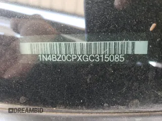 2016 Nissan LEAF S with VIN 1N4BZ0CPXGC315085, listed as a Copart auction lot 61111805 with 65,201 mi miles and Salvage title. Bid and sale history available at DreamBid. Image 13.