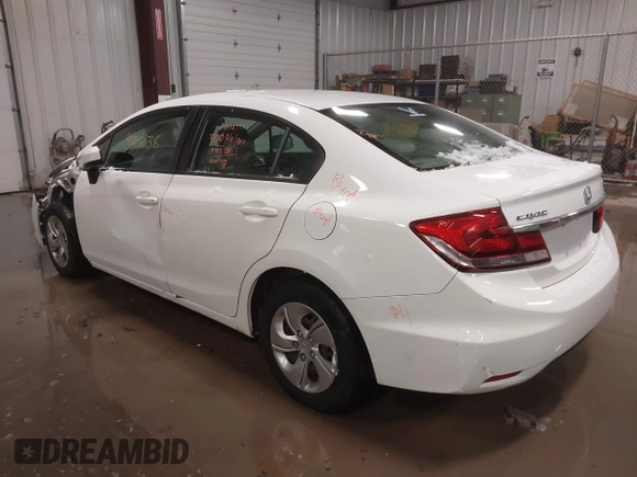 2015 Honda Civic LX with VIN 19XFB2F53FE281911, listed as a IAAI auction lot 41586638 with 200,966 mi miles and . Bid and sale history available at DreamBid. Image 3.