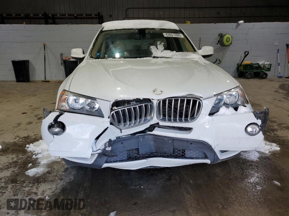 2013 BMW X3 xDrive28i with VIN 5UXWX9C56D0A31021, listed as a Copart auction lot 43621285 with Not Provided miles and Salvage Title. Bid and sale history available at DreamBid. Image 5.