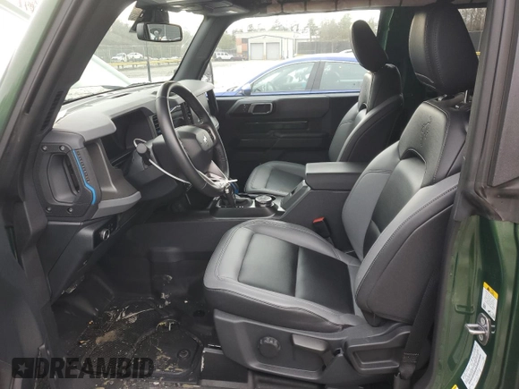 2024 Ford Bronco Black Diamond with VIN 1FMDE1AH1RLA36378, listed as a Copart auction lot 84900334 with 9,214 mi miles and Salvage title. Bid and sale history available at DreamBid. Image 7.