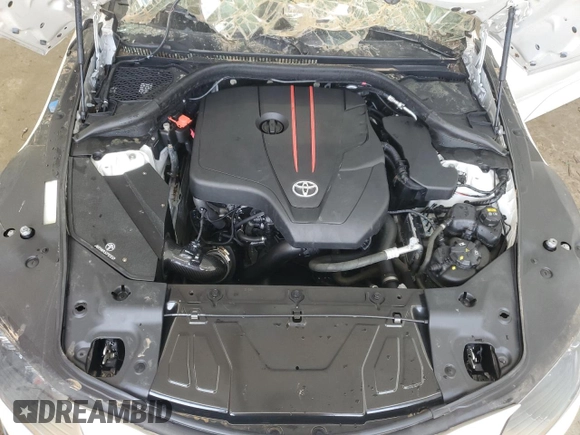 2021 Toyota Supra 2.0 with VIN WZ1DB2C08MW037854, listed as a Copart auction lot 76618284 with Not provided miles and Salvage title. Bid and sale history available at DreamBid. Image 11.