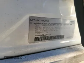 2020 Audi S8 z VIN WAU8SAF82LN004331, wystawiony jako Copart lot #80528434 z przebiegiem 41 383 mil mil oraz Szkody całkowita. Historia ofert i sprzedaży dostępna na DreamBid. Obrazek 13.