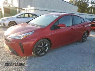2021 Toyota Prius L Eco with VIN JTDKAMFU2M3127974, listed as a Copart auction lot 76284914 with 25,571 mi miles and Salvage Title. Bid and sale history available at carsss.com. Image 1.