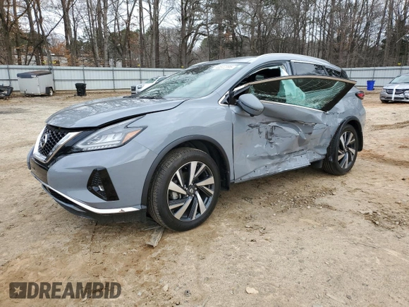 2022 Nissan Murano SL with VIN 5N1AZ2CJ4NC112246, listed as a Copart auction lot 44647395 with 48,790 mi miles and Salvage Title. Bid and sale history available at carsss.com. Image 1.