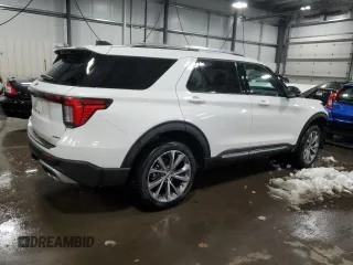 2025 Ford Explorer Platinum with VIN 1FMWK8HC9SGA37071, listed as a Copart auction lot 86131034 with Not provided miles and Salvage title. Bid and sale history available at DreamBid. Image 3.