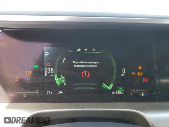 2021 Hyundai NEXO Limited with VIN KM8J84A64MU017143, listed as a Copart auction lot 50567955 with 61,585 mi miles and Clean Title. Bid and sale history available at DreamBid. Image 9.