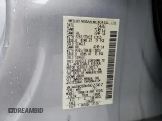 2008 Nissan Armada SE z VIN 5N1AA08C88N602607, wystawiony jako Copart lot #52255545 z przebiegiem 218 295 mil mil oraz Czysty tytuł • Clean title. Historia ofert i sprzedaży dostępna na DreamBid. Obrazek 13.