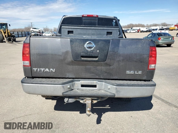 2004 Nissan Titan LE with VIN 1N6AA07B24N575053, listed as a Copart auction lot 50370985 with 230,225 mi miles and Salvage title. Bid and sale history available at DreamBid. Image 6.