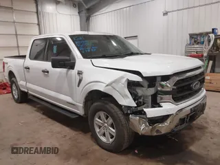 2023 Ford F-150 XL with VIN 1FTFW1ED6PFC14587, listed as a IAAI auction lot 41827273 with 87,267 mi miles. Bid and sale history available at carsss.com. Image 1.