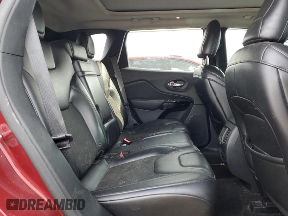 2019 Jeep Cherokee Latitude Plus with VIN 1C4PJMLX8KD369356, listed as a Copart auction lot 45351885 with 134,633 mi miles and Salvage Title. Bid and sale history available at carsss.com. Image 11.