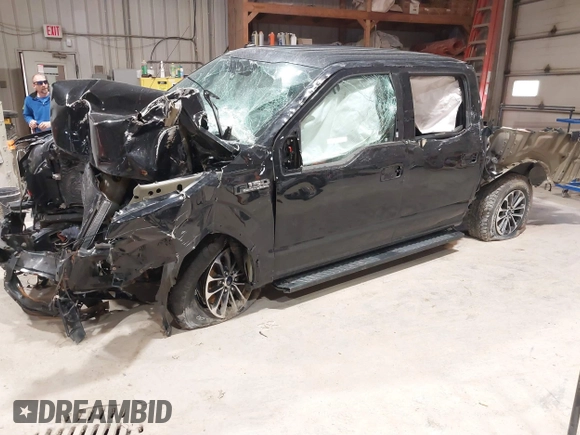 2019 Ford F-150 XL with VIN 1FTEW1EP2KFB53267, listed as a IAAI auction lot 41849110 with 1 mi miles. Bid and sale history available at carsss.com. Image 2.