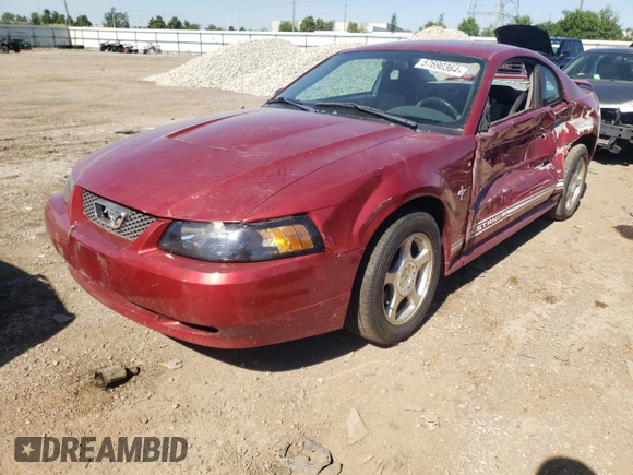 2003 Ford Mustang Standard with VIN 1FAFP40463F427481, listed as a Copart auction lot 57690364 with 0 mi miles and Salvage Title. Bid and sale history available at carsss.com. Image 1.