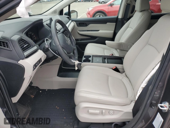 2025 Honda Odyssey EX-L with VIN 5FNRL6H63SB004123, listed as a Copart auction lot 49710025 with 3,854 mi miles and Salvage Title. Bid and sale history available at carsss.com. Image 7.