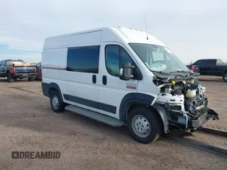 2021 Ram ProMaster Cargo with VIN 3C6LRVBG4ME542149, listed as a IAAI auction lot 41593841 with 70,022 mi miles. Bid and sale history available at carsss.com. Image 1.