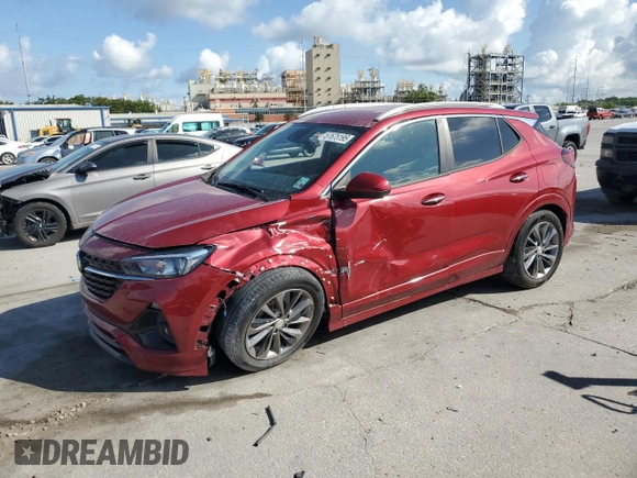 2021 Buick Encore GX Select with VIN KL4MMDSL6MB065928, listed as a Copart auction lot 57675195 with 80,330 mi miles and Salvage title. Bid and sale history available at DreamBid. Image 1.