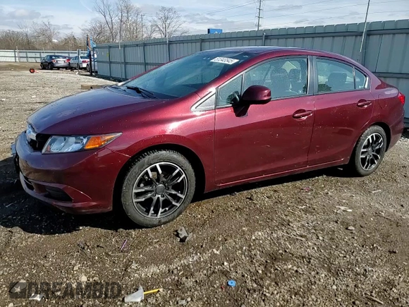 2012 Honda Civic EX-L with VIN 19XFB2F92CE022759, listed as a Copart auction lot 51343545 with 135,540 mi miles and Salvage Title. Bid and sale history available at DreamBid. Image 13.