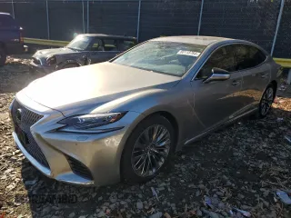 2018 Lexus LS with VIN JTHC51FF7J5003268, listed as a Copart auction lot 80118784 with 55,076 mi miles and Salvage Title. Bid and sale history available at carsss.com. Image 1.