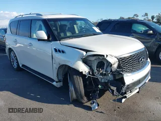 2016 Infiniti QX80 with VIN JN8AZ2NC3G9401366, listed as a IAAI auction lot 41735277 with 99,570 mi miles. Bid and sale history available at carsss.com. Image 1.