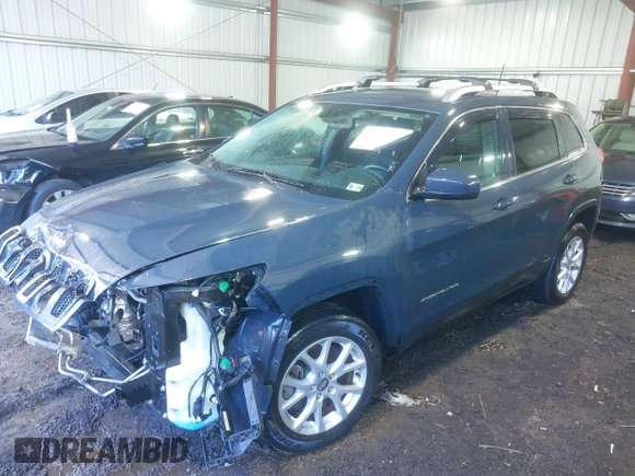 2018 Jeep Cherokee Latitude Plus with VIN 1C4PJLLX3JD573359, listed as a IAAI auction lot 41313339 with 98,981 mi miles. Bid and sale history available at carsss.com. Image 2.