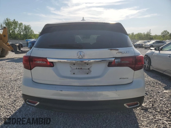 2014 Acura MDX Tech Pkg with VIN 5FRYD4H47EB048141, listed as a Copart auction lot 53747845 with 120,230 mi miles and Salvage Title. Bid and sale history available at carsss.com. Image 6.