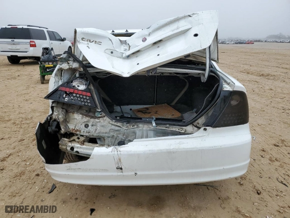 2001 Honda Civic EX with VIN 1HGEM22901L101526, listed as a Copart auction lot 43346935 with 240,594 mi miles and Salvage Title. Bid and sale history available at carsss.com. Image 6.