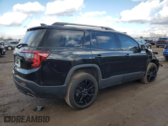 2023 GMC Acadia SLT with VIN 1GKKNULS1PZ228002, listed as a Copart auction lot 45911415 with 21,817 mi miles and Salvage Title. Bid and sale history available at DreamBid. Image 3.