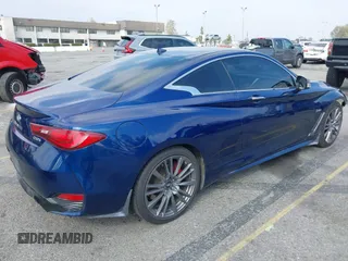 2017 Infiniti Q60 Red Sport 400 with VIN JN1FV7EK1HM610978, listed as a IAAI auction lot 41904287 with 80,066 mi miles and . Bid and sale history available at carsss.com. Image 4.
