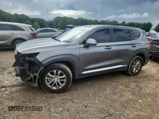 2019 Hyundai Santa Fe SE with VIN 5NMS23AD4KH043295, listed as a Copart auction lot 61096605 with 93,354 mi miles and Salvage title. Bid and sale history available at DreamBid. Image 1.