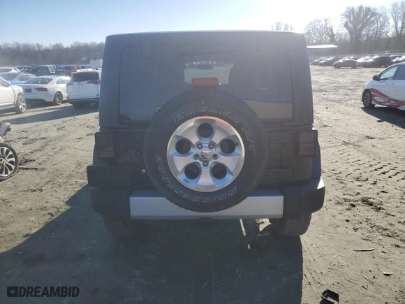 2013 Jeep Wrangler Unlimited Sahara with VIN 1C4HJWEG1DL517739, listed as a Copart auction lot 45569605 with 54,405 mi miles and Salvage Title. Bid and sale history available at carsss.com. Image 6.