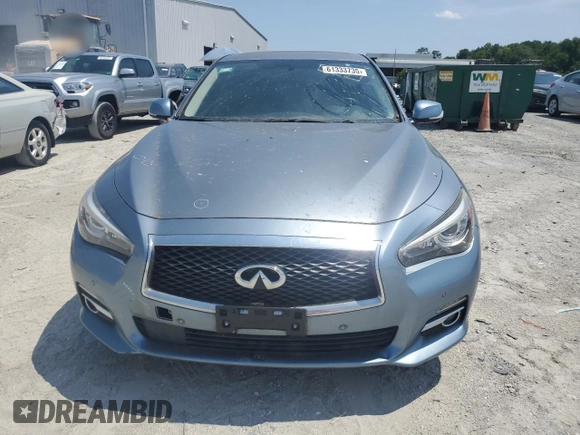 2017 Infiniti Q50 Premium with VIN JN1EV7AR3HM836681, listed as a Copart auction lot 61333735 with 49,857 mi miles and Salvage title. Bid and sale history available at DreamBid. Image 5.