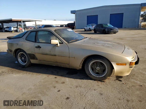 1984 Porsche 944 with VIN WP0AA0946EN456540, listed as a Copart auction lot 85208444 with 84,468 mi miles and Clean Title. Bid and sale history available at DreamBid. Image 4.