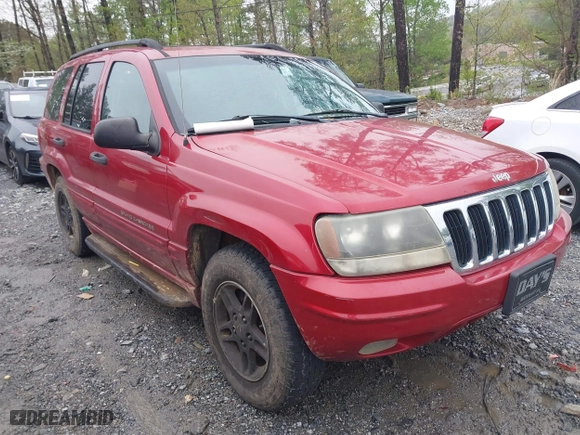 2002 Jeep Grand Cherokee Laredo with VIN 1J4GW48S22C295981, listed as a IAAI auction lot 41987578 with 188,368 mi miles. Bid and sale history available at carsss.com. Image 1.